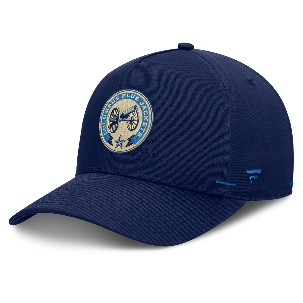 Columbus Blue Jackets Fanatics Alternate Authentic Pro Rink A-Frame Adjustable Hat — Navy