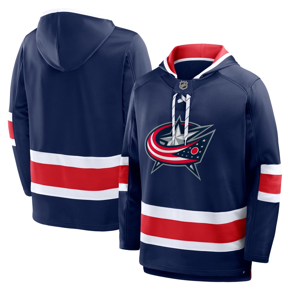 Men's Columbus Blue Jackets Fanatics Navy Prime Time Fleece Hoodie