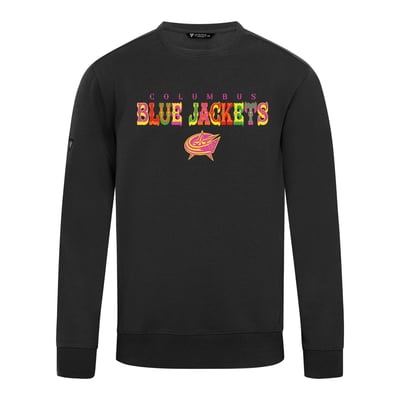 Columbus Blue Jackets Levelwear DOTD Fiesta Text Zane Sweatshirt - Black
