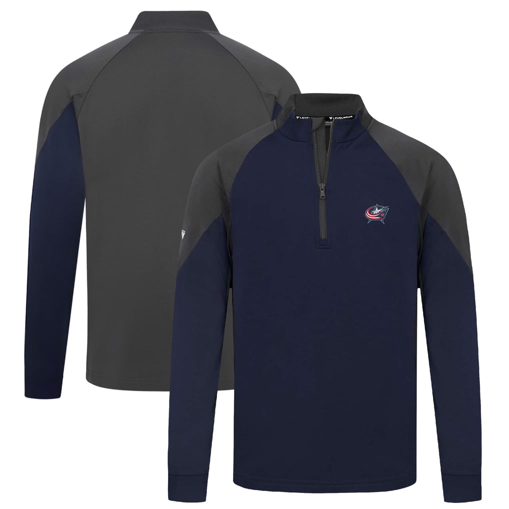 Columbus Blue Jackets Levelwear Cadet Insignia Core Quarter-Zip Pullover Top - Navy
