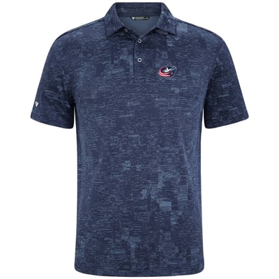  Columbus Blue Jackets Levelwear Data Polo - Navy