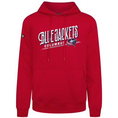 Columbus Blue Jackets Levelwear Podium Longtimer Hoodie - Red