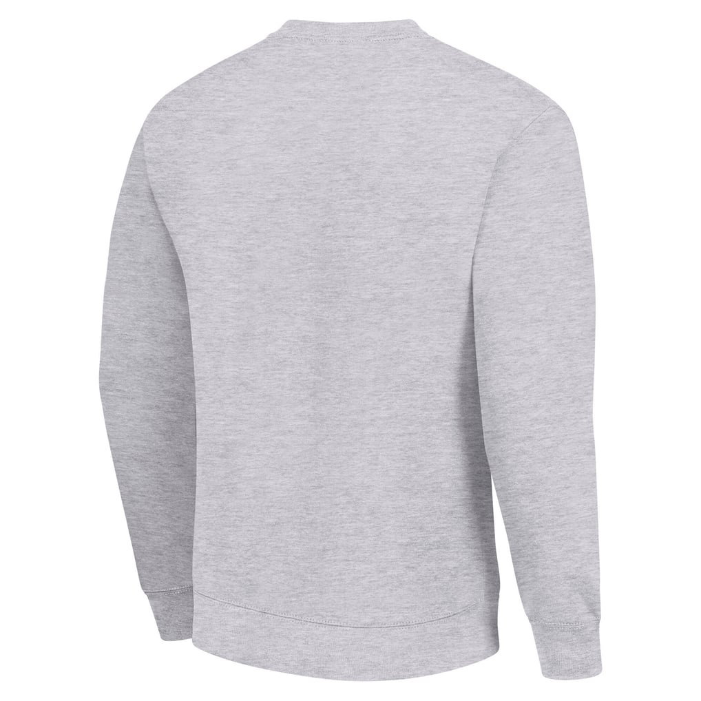 Columbus Blue Jackets Starter Stick And Puck Logo Fleece Pullover Sweatshirt - Heather Gray