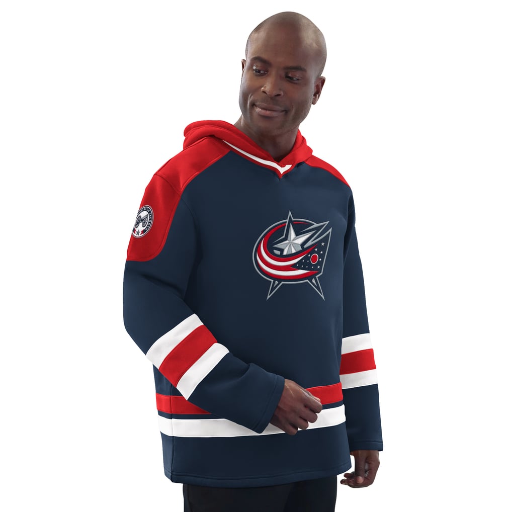 Columbus Blue Jackets Starter Hockey Pullover Hoodie - Navy/Red