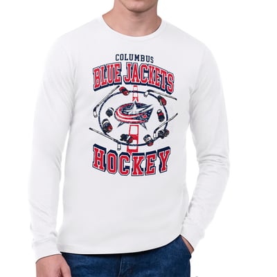Columbus Blue Jackets Starter Tilly Long-Sleeve T-Shirt - White