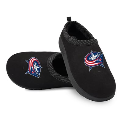 Columbus Blue Jackets ISlide Unisex Primary Logo Mission Slipper - Black
