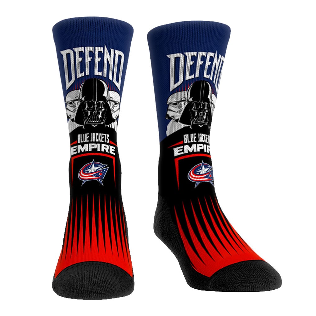 Darth Vader & Stormtrooper Columbus Blue Jackets Rock Em Socks Star Wars Three-Pack Crew Socks Set