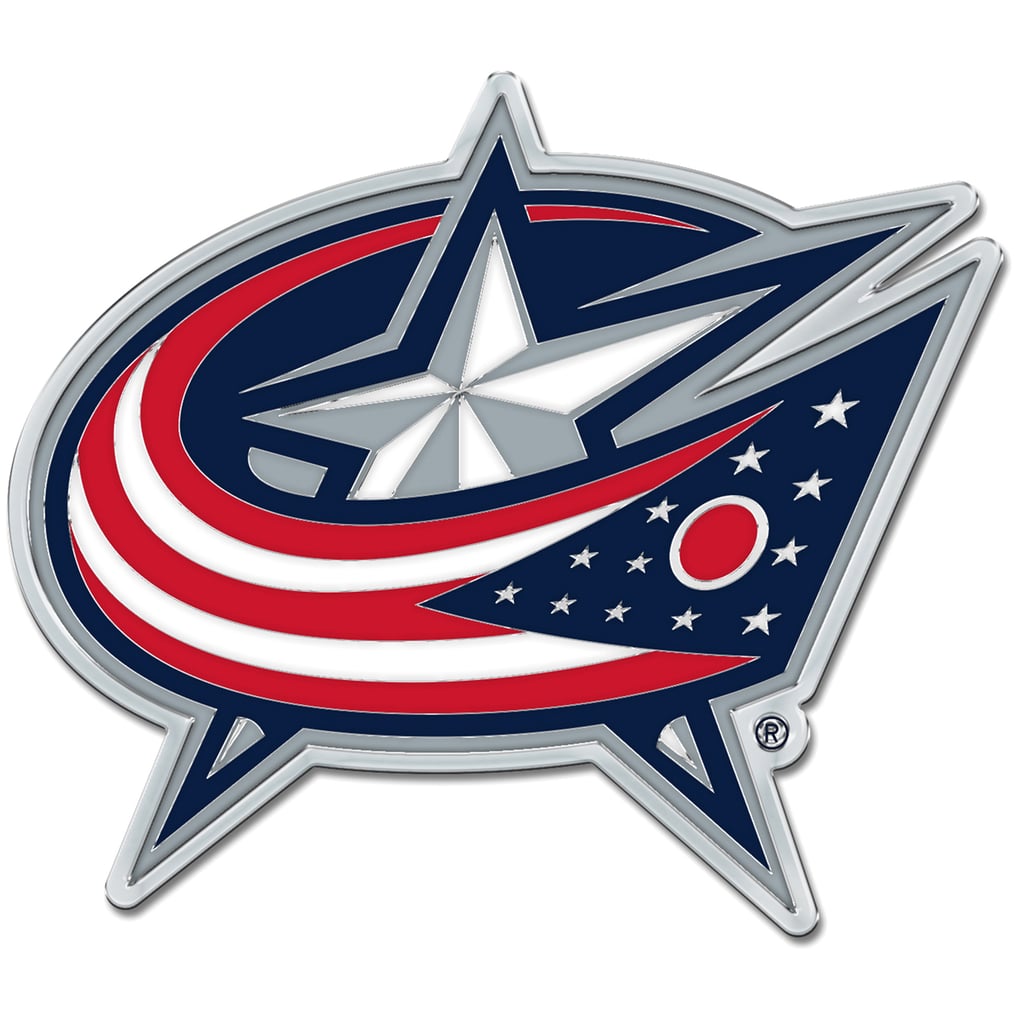 Columbus Blue Jackets WinCraft Colored Chrome Auto Emblem