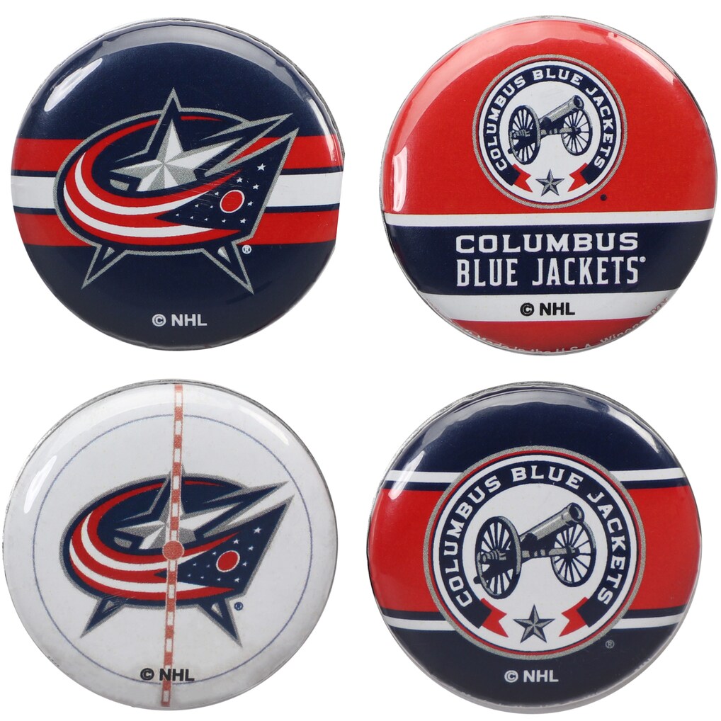 Columbus Blue Jackets WinCraft Four-Pack Button Set