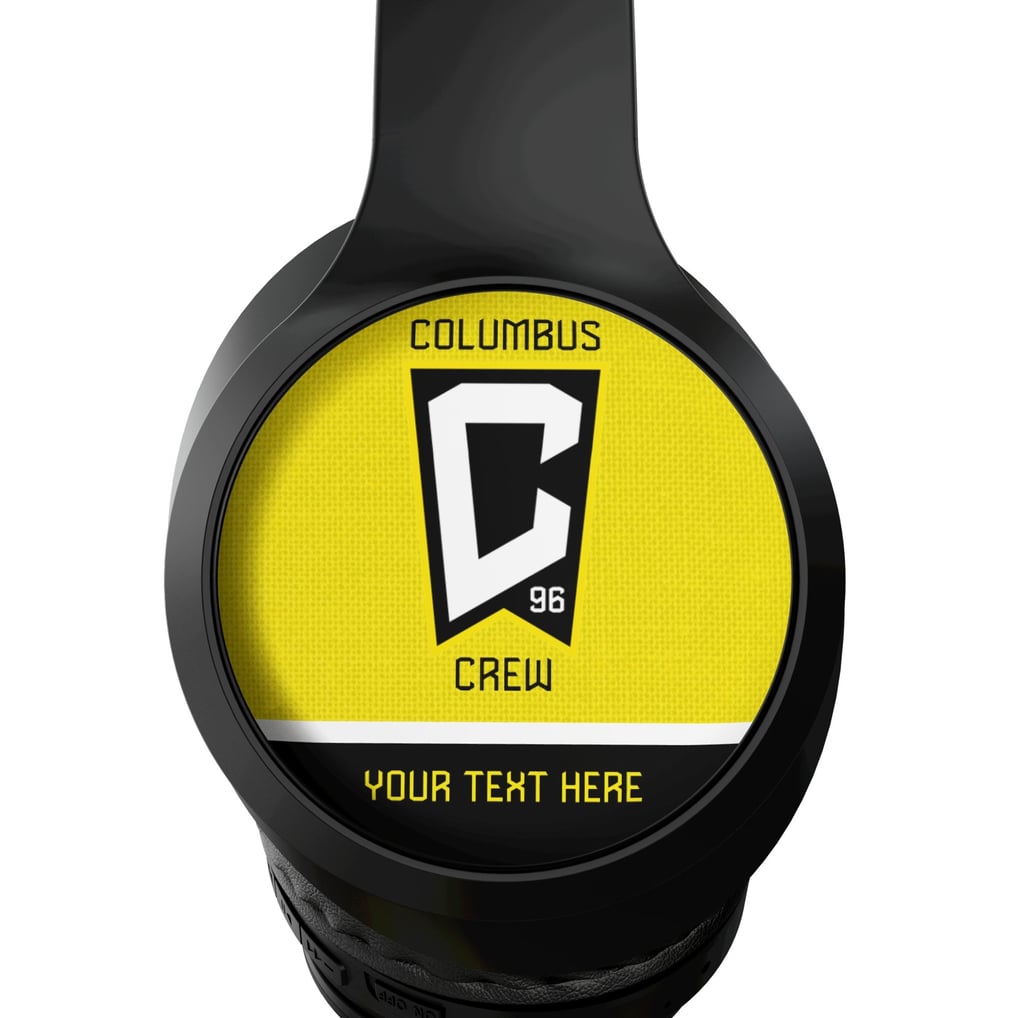 Columbus Crew Keyscaper Personalized Solid Wireless Bluetooth Headphones With Case