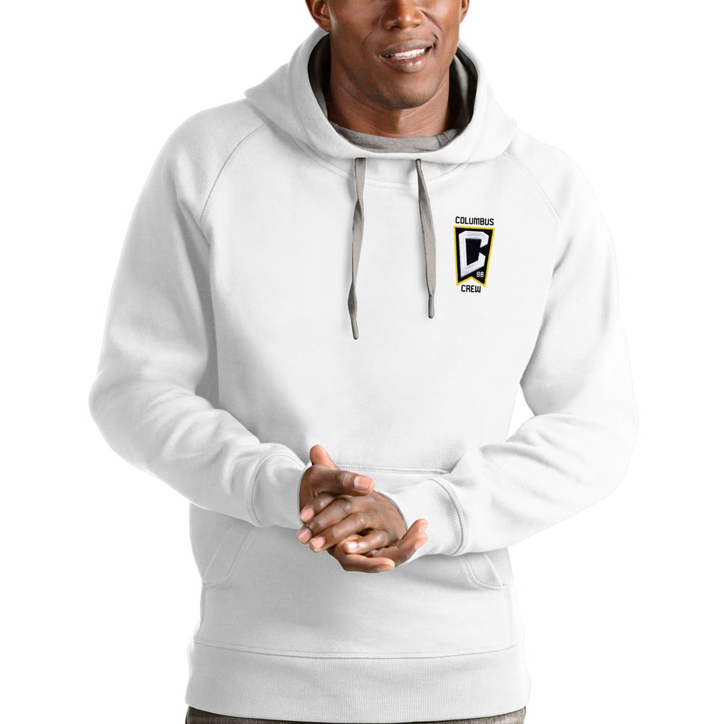 Columbus Crew Antigua Logo Victory Pullover Hoodie - White
