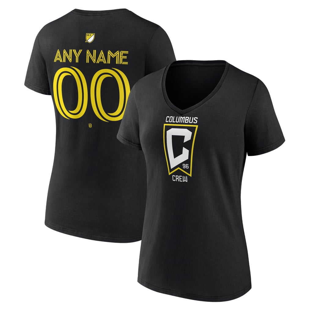 Columbus Crew Women's Custom Team Authentic V-Neck T-Shirt - Black