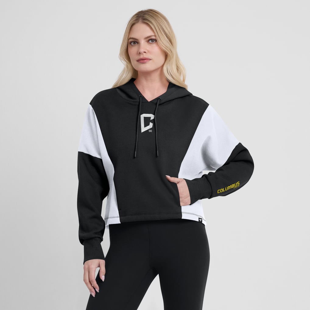 Columbus Crew Fanatics Women's Oversized Legacy Goalkeeper Pullover Hoodie - Black