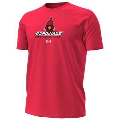  Community College of Baltimore County Under Armour Primary Performance T-Shirt - Red