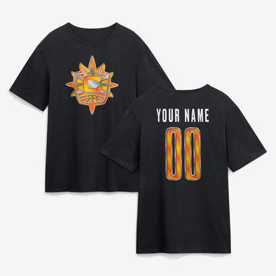 Connecticut Sun Big & Tall Forged Mascot Personalized Name & Number T-Shirt - Black