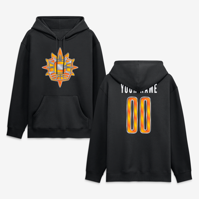 Connecticut Sun  Forged Mascot Personalized Name & Number Hoodie - Black