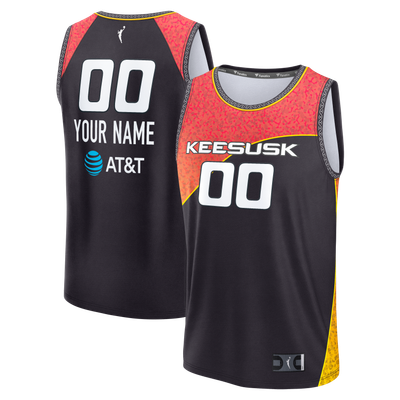 Connecticut Sun Fanatics Youth Fast Break Custom Jersey - Rebel Edition - Gray