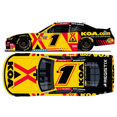 Connor Zilisch Action Racing 2025 #1 KOA Autographed 1:24 Regular Paint Die-Cast Chevrolet