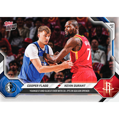 Cooper Flagg / Kevin Durant - 2026-27 NBA Topps NOW® - Card 15