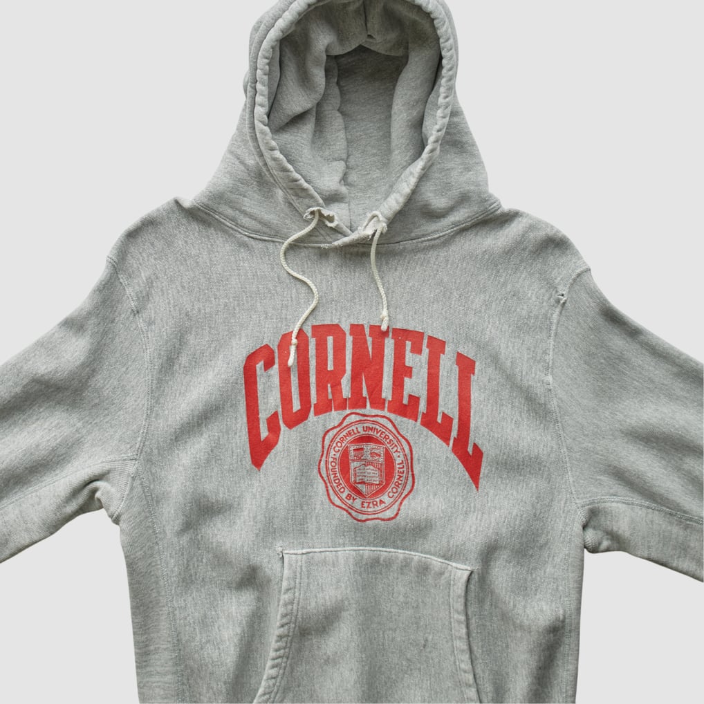 Cornell Big Red 90s Pullover Sweatshirt - Heather Gray - S by Fanatics Real Vintage