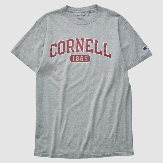Cornell Big Red Champion 2010s T-shirt - Heather Gray - M by Fanatics Real Vintage