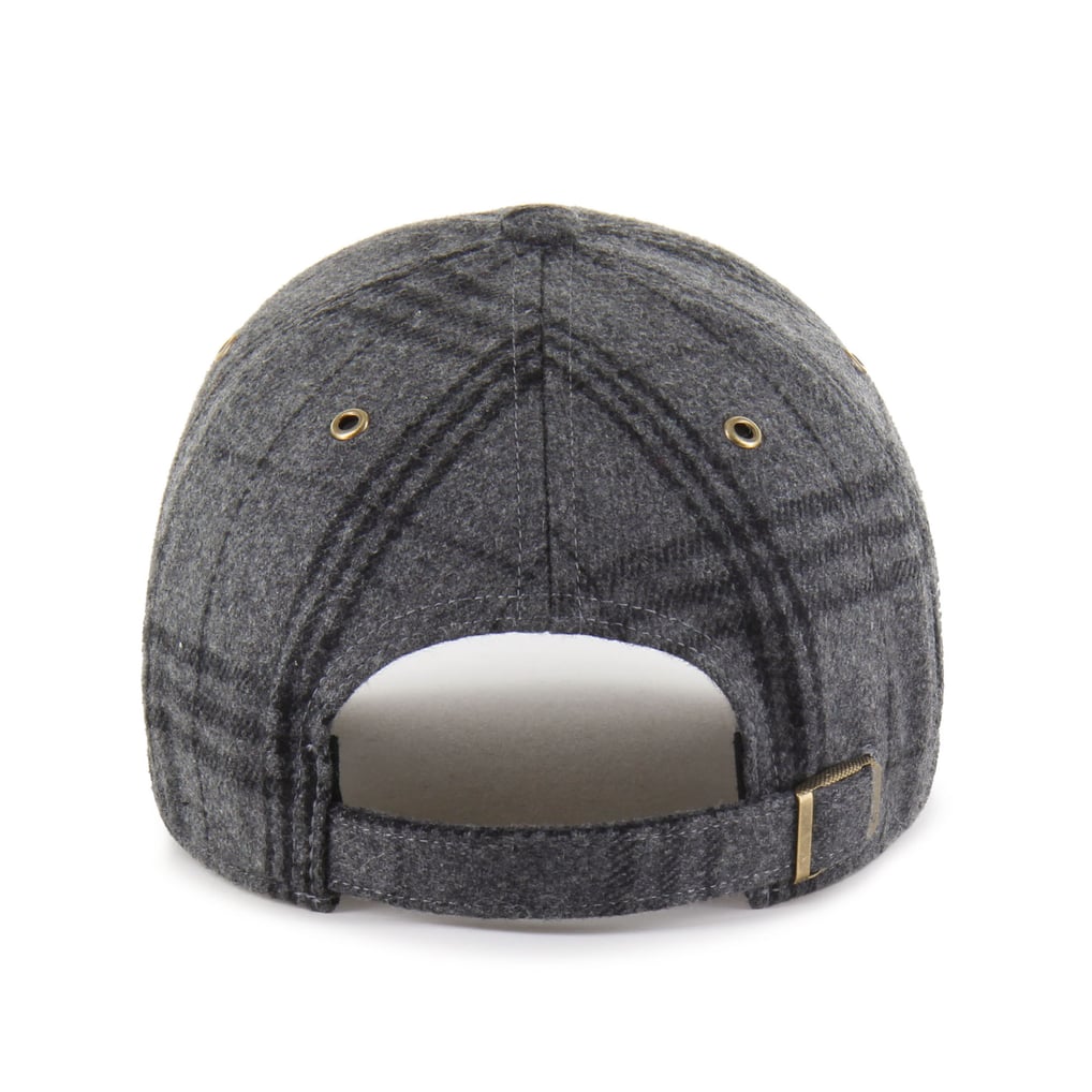  Cornell Big Red '47 Unisex Plaid Windowpane Clean Up Adjustable Hat - Gray