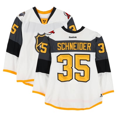 Cory Schneider Metropolitan Division Fanatics Authentic Game-Used #35 White Reebok Jersey from the 2016 NHL All-Star Game 