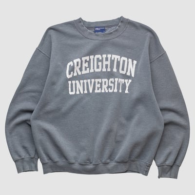 Creighton Bluejays MV Sport 2000s Pullover Sweatshirt - Heather Gray - M by Fanatics Real Vintage