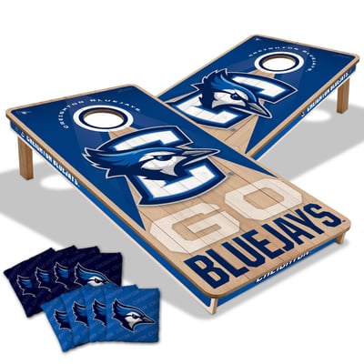 Creighton Bluejays Fanpoint 2' x 4' Slogan Series Cornhole Game with Bags