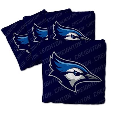 Creighton Bluejays Fanpoint Four-Piece Cornhole Bag Set