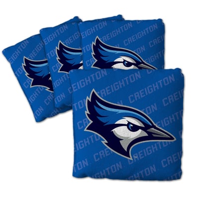 Creighton Bluejays Fanpoint Four-Piece Cornhole Bag Set