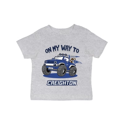 Creighton Bluejays Vive La Fete Infant On My Way T-Shirt - Gray