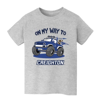 Creighton Bluejays Vive La Fete Youth On My Way T-Shirt - Gray