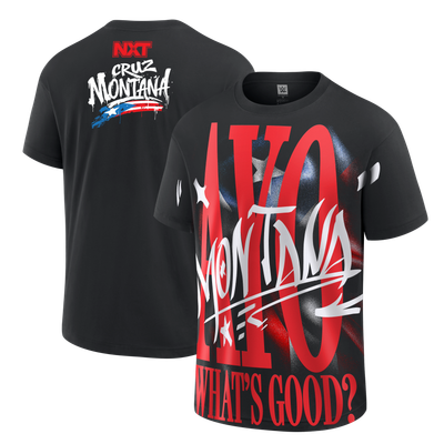 Cruz Montana NXT Ayo What's Good Boxy T-Shirt - Black
