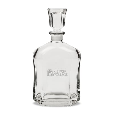Cuesta College Cougars 23.75oz. Crystal Whisky Decanter
