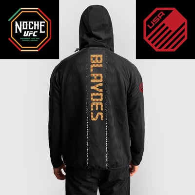 Curtis Blaydes UFC Zenith by Venum Authentic Fight Night Noche Full-Zip Walkout Hoodie - Black