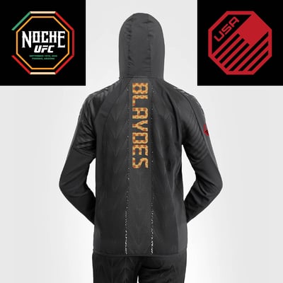 Curtis Blaydes Women's UFC Zenith by Venum Authentic Fight Night Noche Full-Zip Walkout Hoodie - Black