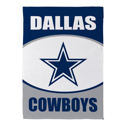  Dallas Cowboys 12.5" x 28" Scoped Logo Double-Sided Suede Garden Flag