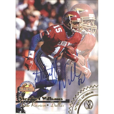 1996-97 Score Board Autographed Collection Autographs Gold #51 Stepfret Williams