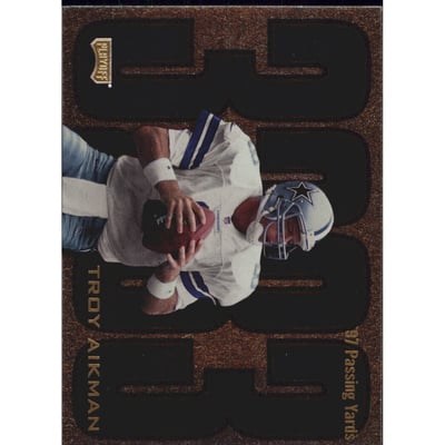 1998 Playoff Prestige Inside the Numbers Non-Die Cut #10 Troy Aikman