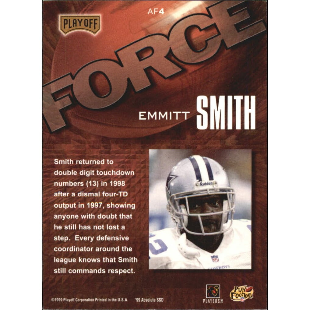 1999 Absolute SSD Force #AF4 Emmitt Smith