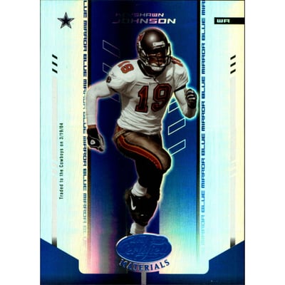 2004 Leaf Certified Materials Mirror Blue #30 Keyshawn Johnson
