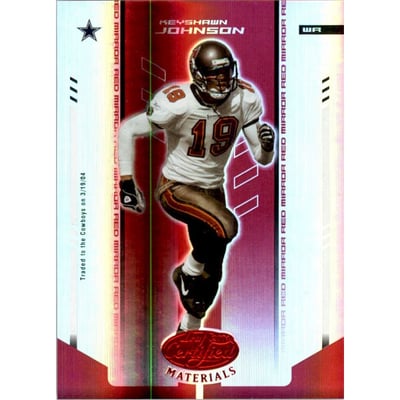 2004 Leaf Certified Materials Mirror Red #30 Keyshawn Johnson
