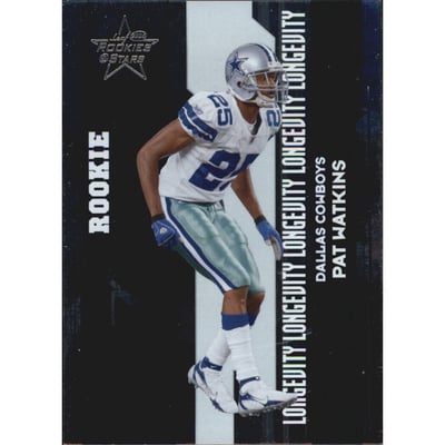 2006 Leaf Rookies and Stars Longevity Holofoil Parallel #185 Pat Watkins