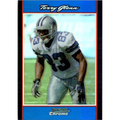 2007 Bowman Chrome Blue Refractors #BC143 Terry Glenn