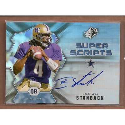 2007 SPx Super Scripts Autographs #SSIS Isaiah Stanback