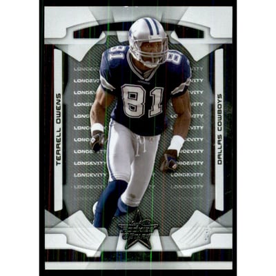 2008 Leaf Rookies and Stars Longevity Parallel Silver Holofoil #27 Terrell Owens