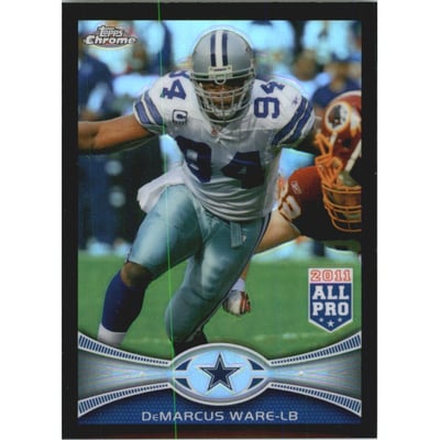 2012 Topps Chrome Black Refractors #134 DeMarcus Ware
