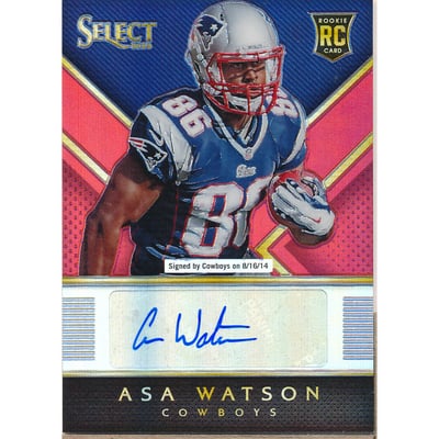 2014 Select Rookie Autographs Prizm Red #RAAW Asa Watson/50