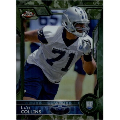 2015 Topps Chrome Mini Camo Refractors #135 La'el Collins